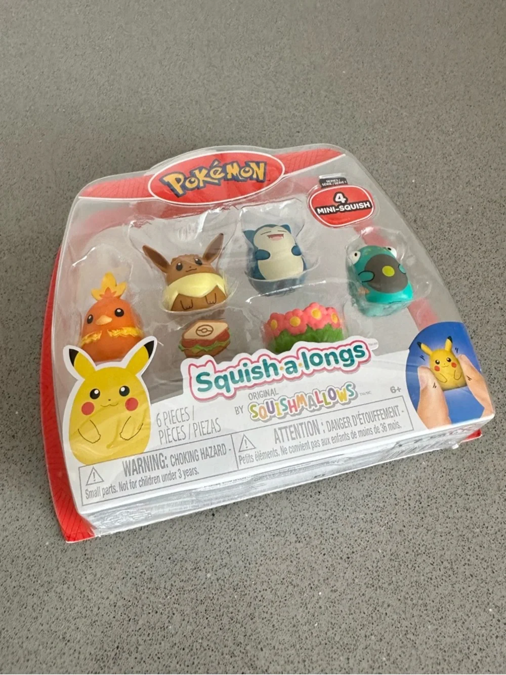 Squish-a-longs Pokémon Mini-Squish 4-Pack